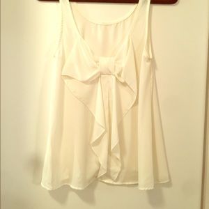 White tank, back bow