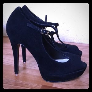 Steve Madden Issabell Black Suede Pumps Size 7