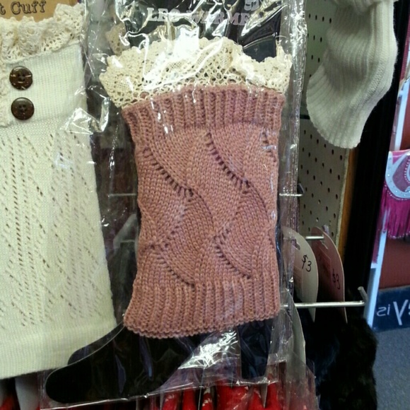 BOOT TOPPER LEG WARMER pink mauve