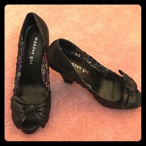 madden girl black heels
