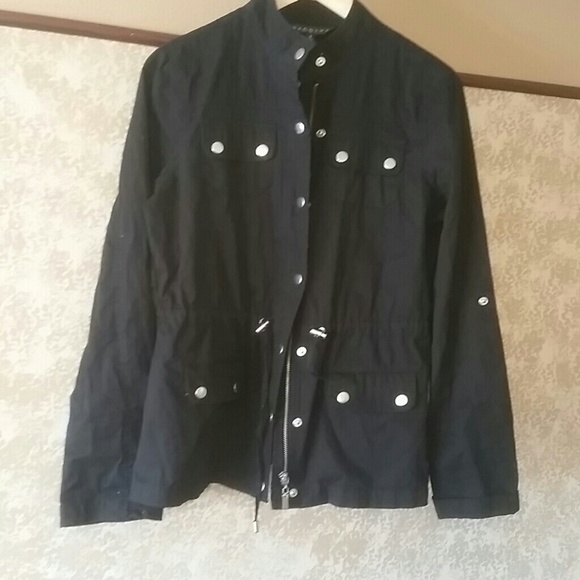 BACCINI Black Lightweight Coat, S