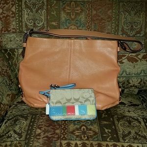 COACH leather handbag