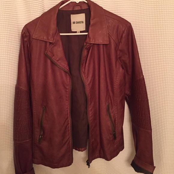 Dark tan/brown leather jacket