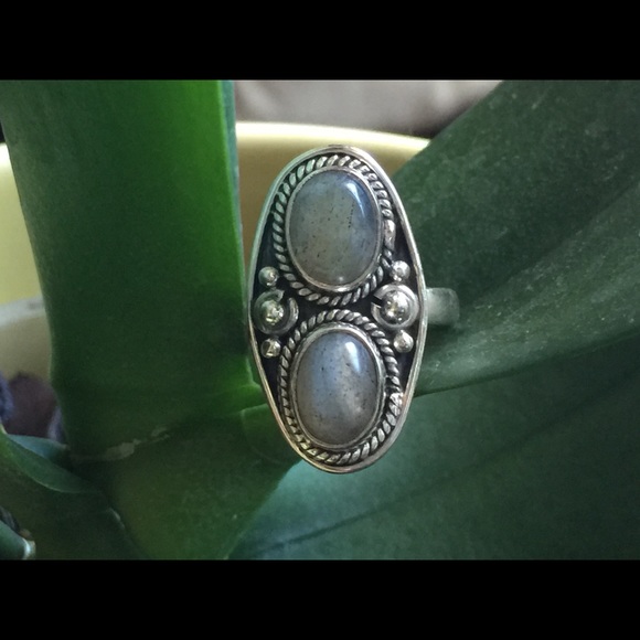 Sterling silver Labrodite ring size 6