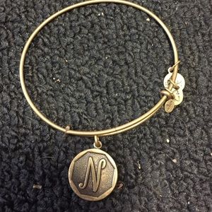 Alex and Ani N Charm Bracelet