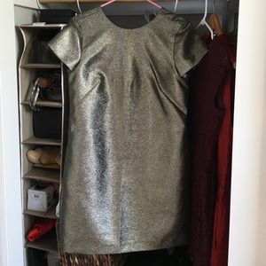 Madewell - Gold shimmer dress