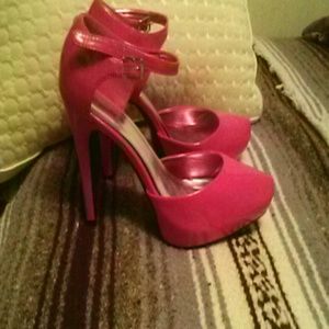Hot pink heels