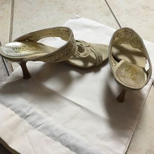 Ferragamo Shoes - Salvatore Ferragamo suede heel sandal Ferragamo Shoes - Salvatore Ferragamo suede heel sandal