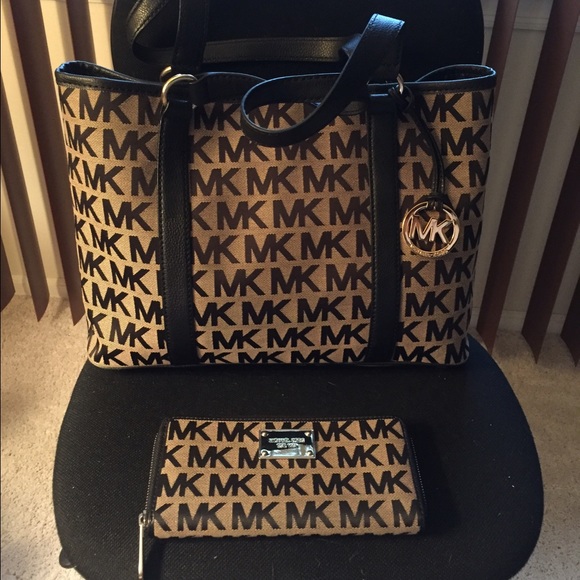 MK tote bag & MK wallet