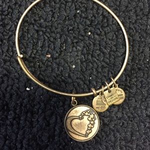 Alex and Ani Heart Charm Bracelet