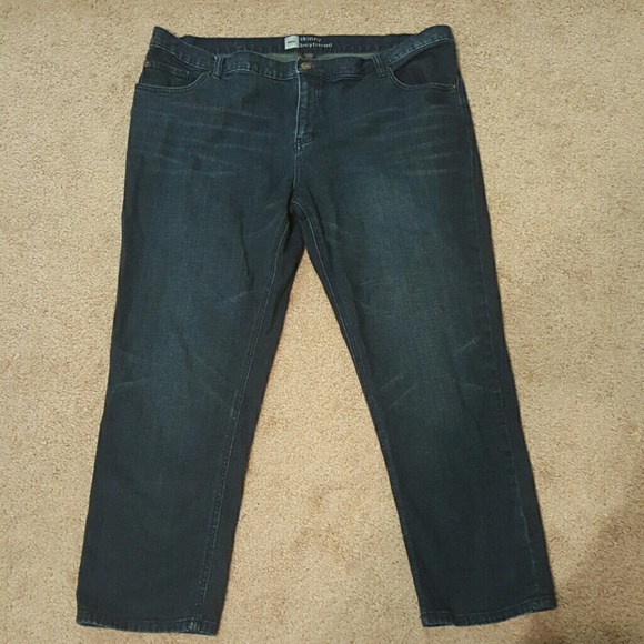 Skinny boyfriend Cropped Jeans