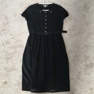 Burberry black short sleeve dress