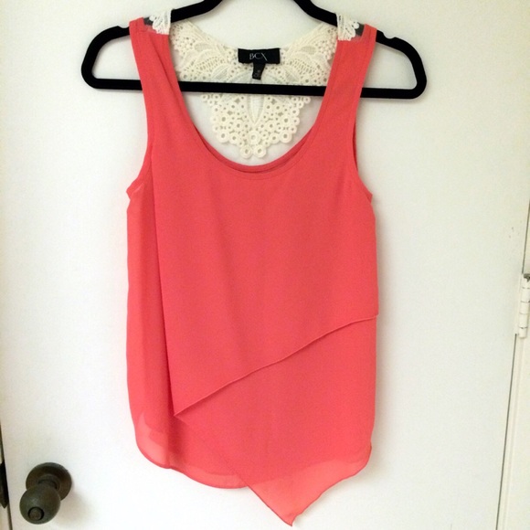 NWOT BCX Crochet Back Top