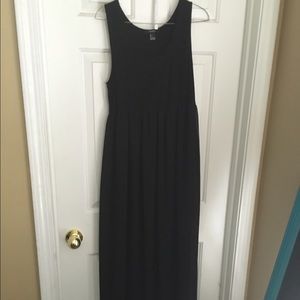 Black sheer maxi dress