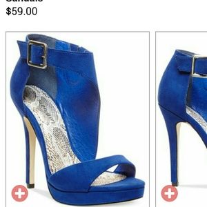 Madden Girl Blue Blitzzz Dress Sandal