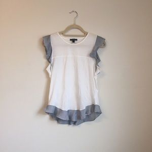 White and Blue "Sailor" Shirt