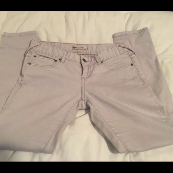 Free People Grey Skinny Jeans