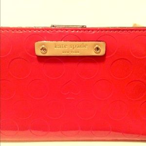 Kate Spade Glossy Red Wallet