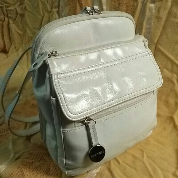 Kim Rogers White Patent Leather Handbag