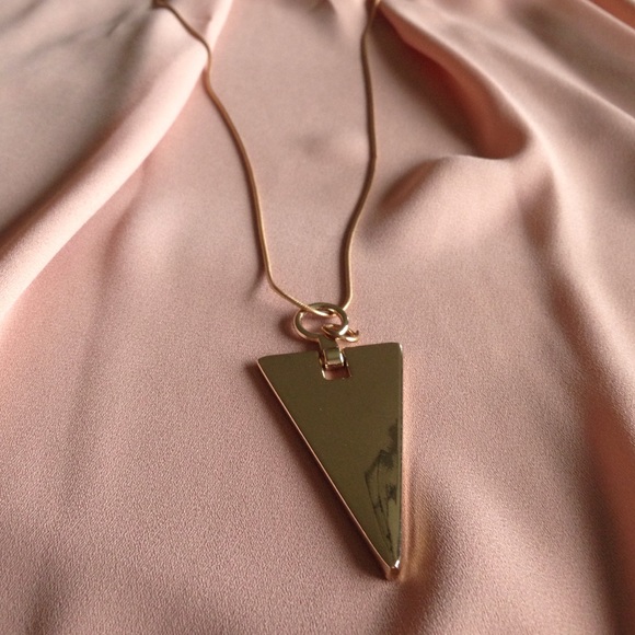 Triangle gold necklace