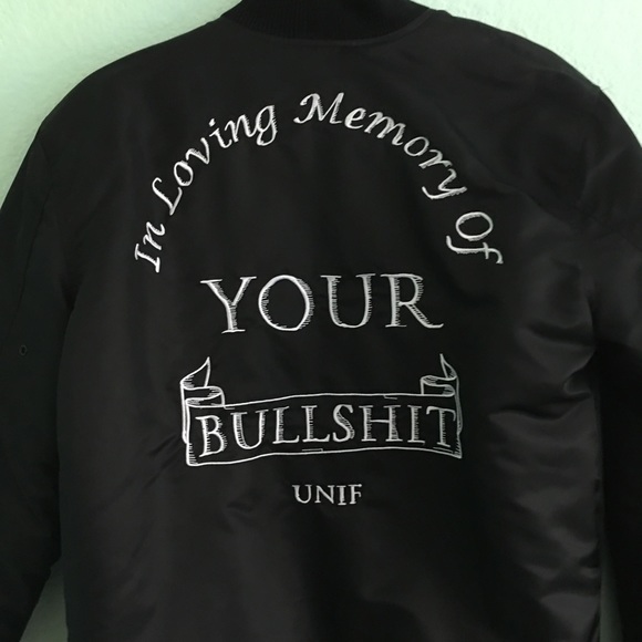 🚫SOLD🚫 IN LOVING MEMORY OF YOUR BULLSHIT BOMBER - Picture 4 of 4