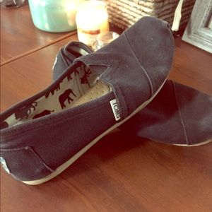 Black Toms. Barely worn.