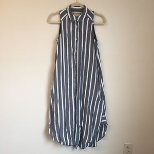 Gray and White Dress/Duster