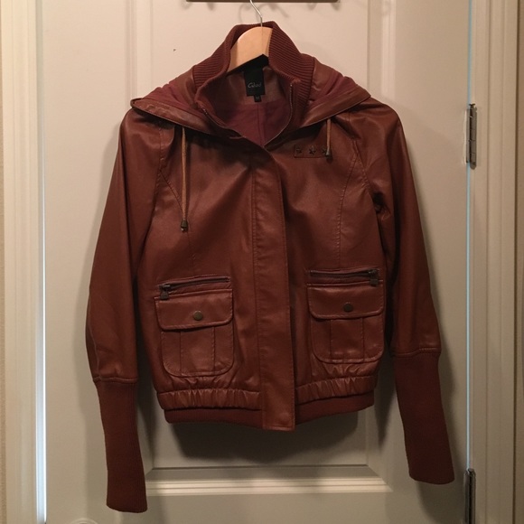 PU leather jacket