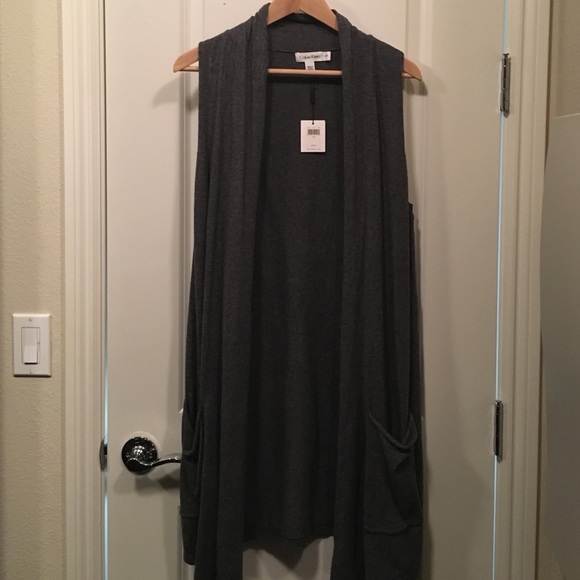 CK long sweater vest