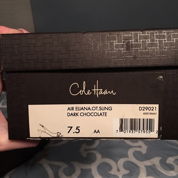 Cole Haan peep toe wedge - Picture 3 of 3