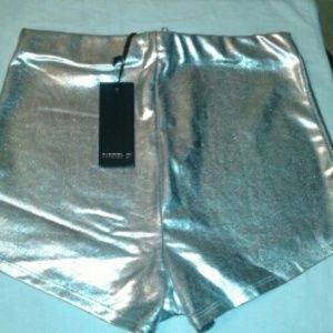 silver shorts forever 21