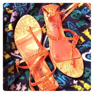 Orange sandals
