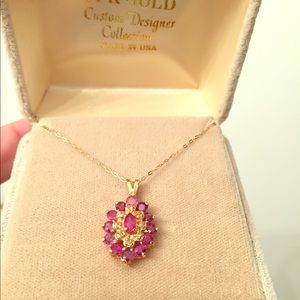 Ruby and Diamond Necklace