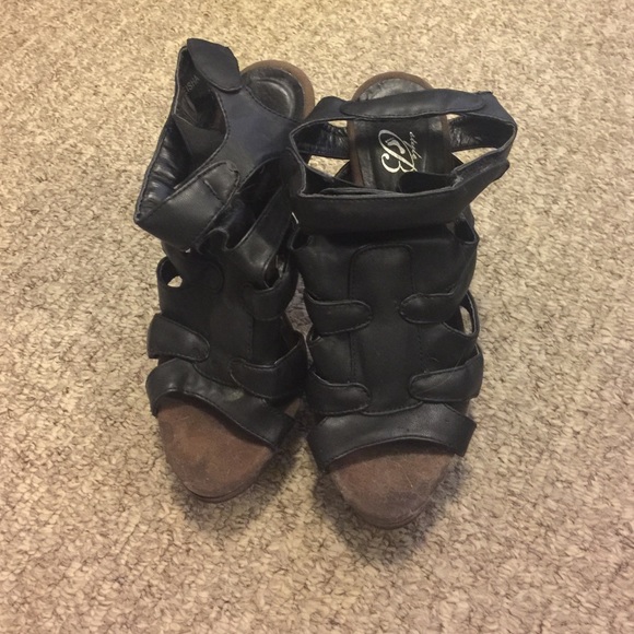 Black & brown shoes