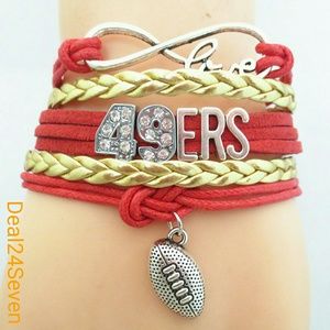 Infinity  Love San Francisco State 49ers wristband