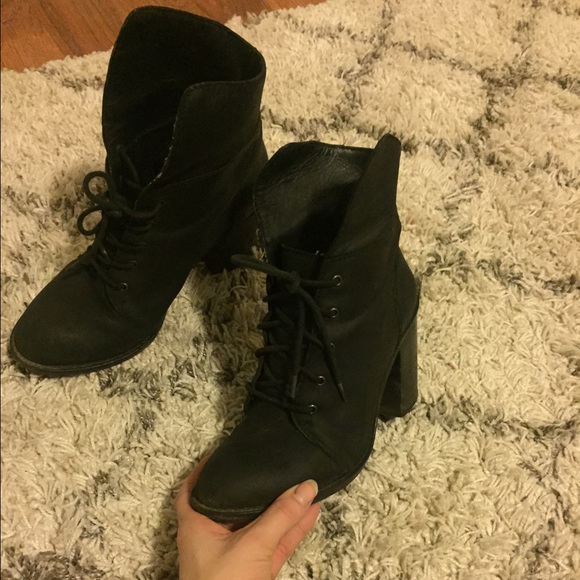 Lace up booties