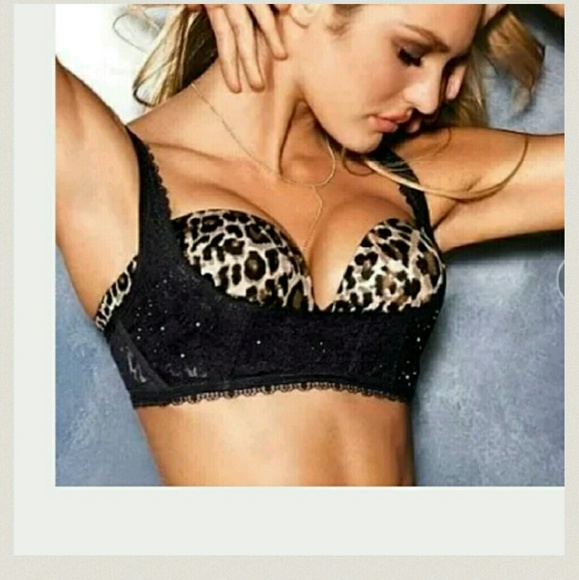 Victoria's Secret Black lace Pushup Bralette