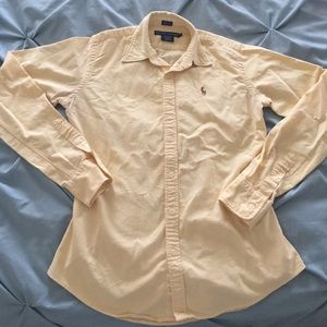POLO yellow long sleeve shit