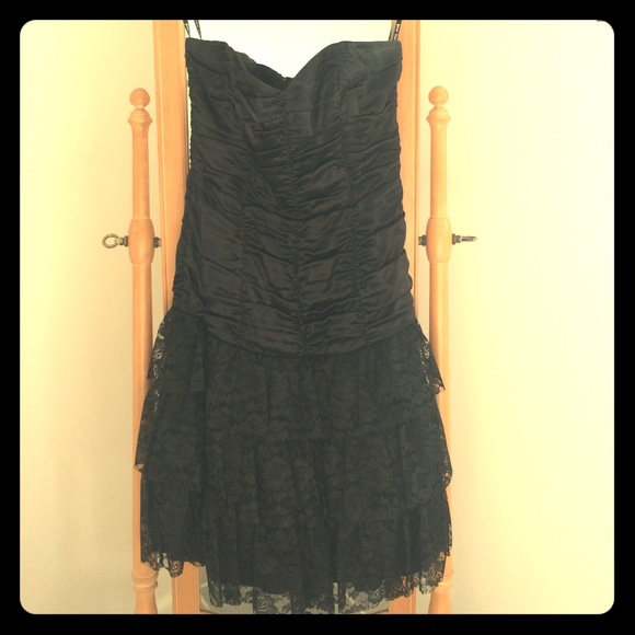 Betsey Johnson Evening Black Lace Cocktail Dress