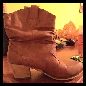 Brown booties!