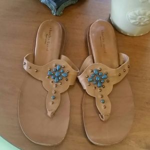 CARLOS DAVID LEATHER SANDAL MADE IN ITALY