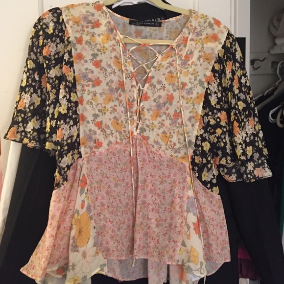 Zara floral top