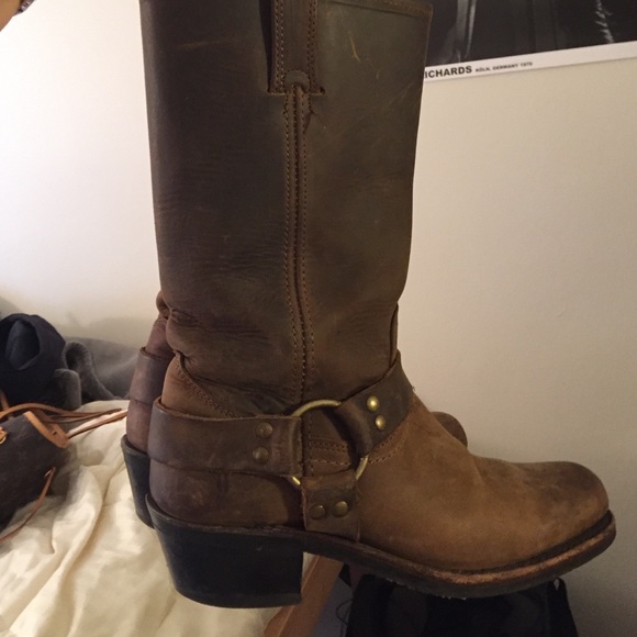Brown frye boots 12r