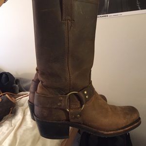 Brown frye boots 12r