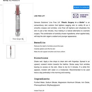 Anti aging cream. Dermatologist tested.