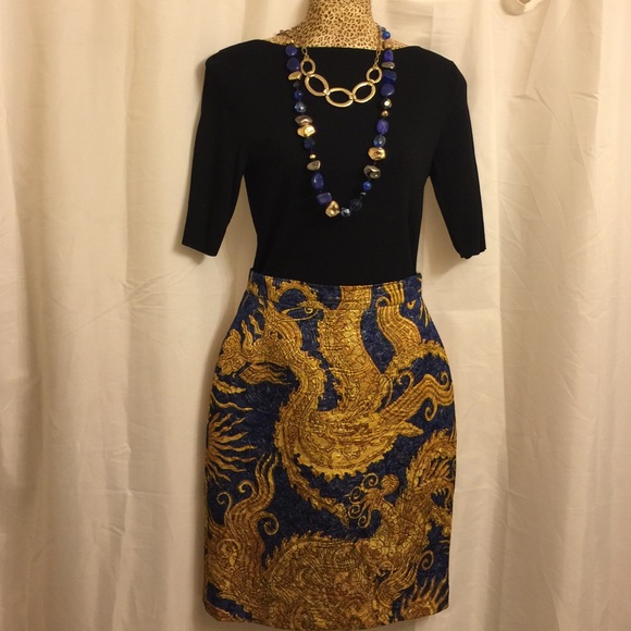 Gorgeous vintage brocade pencil skirt