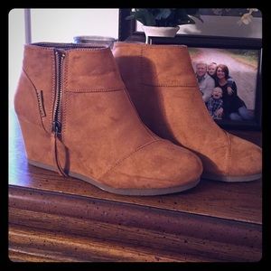 Suede booties