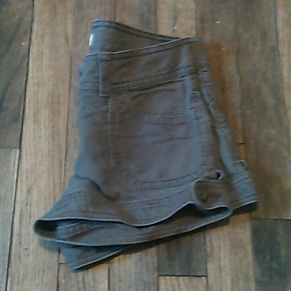 Brown mini shorts