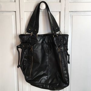 Faux leather purse
