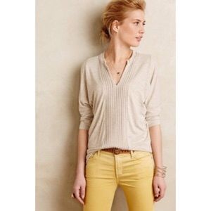 Anthropologie pleat line Dolan top